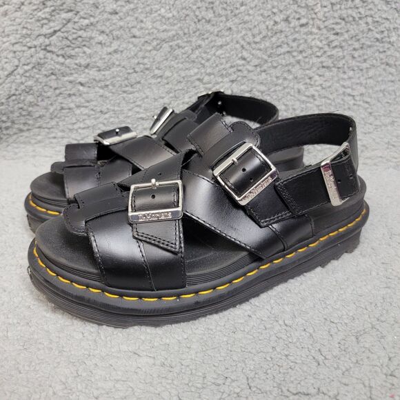 Dr. Martens Shoes - Dr. Martens Terry 2 Strap Sandals Gladiator Unisex Men 9 Womens 10  Leather READ